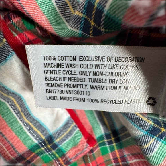 Wondershop Women’s Flannel Nightshirt S Plaid Button Down Holiday Sleepwear - Picture 5 of 7